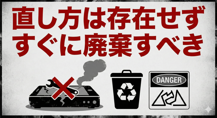 膨らんだ湯たんぽは捨てるべき