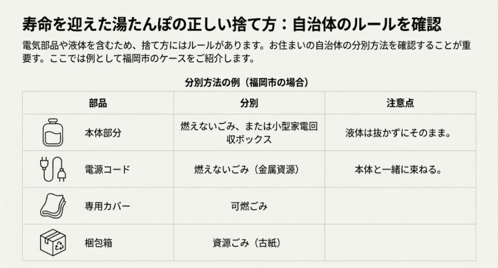 自治体の廃棄ルール