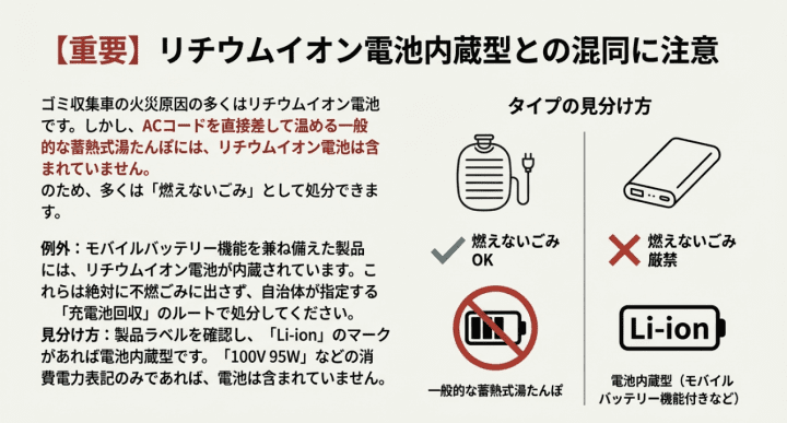 リチウム電池の内蔵型