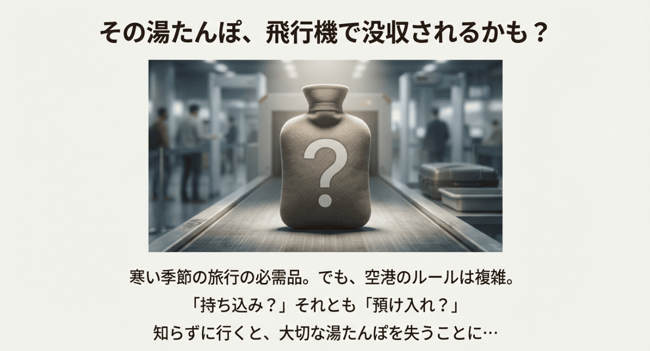 蓄熱式・充電式湯たんぽの飛行機への持ち込み