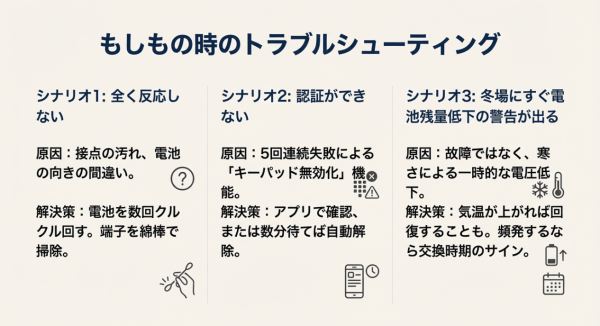 電池交換しても反応しないとき