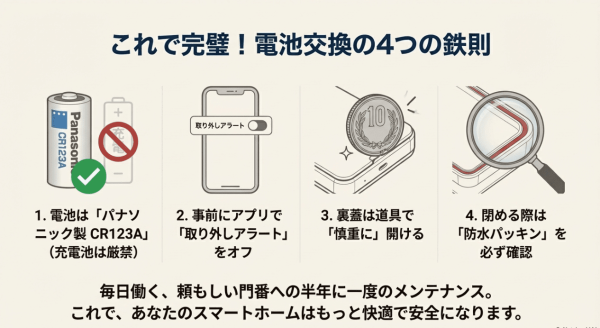 スイッチボットのキーパッドの電池交換まとめ