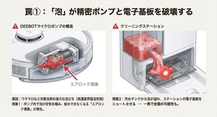 泡が電子基板を壊す