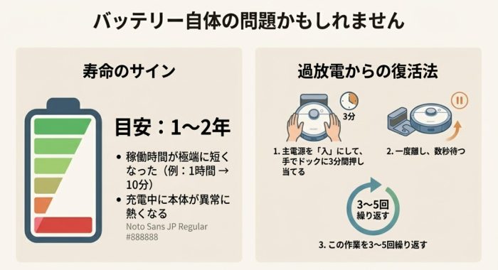 バッテリーの問題を検討する