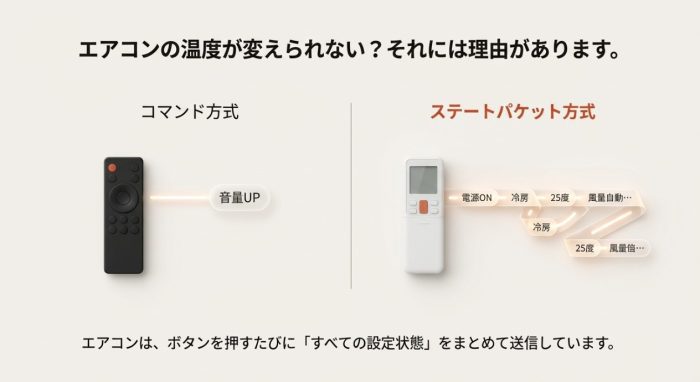 エアコンはステートバケット方式