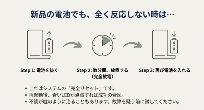 電池を変えても動かない