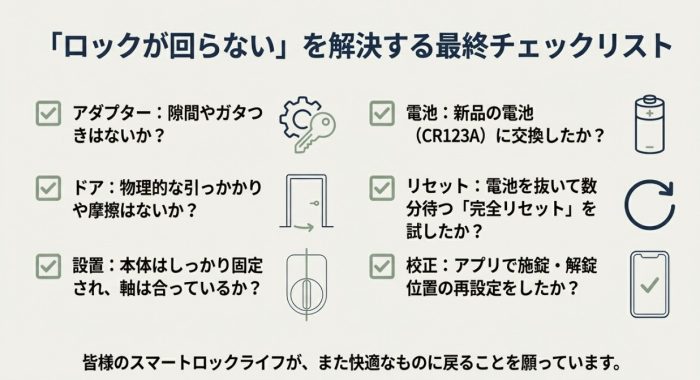 スイッチボットのロックが回らないのまとめ