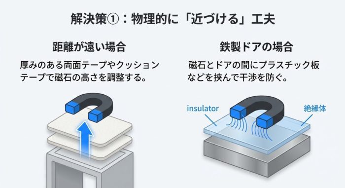 物理的に近づける
