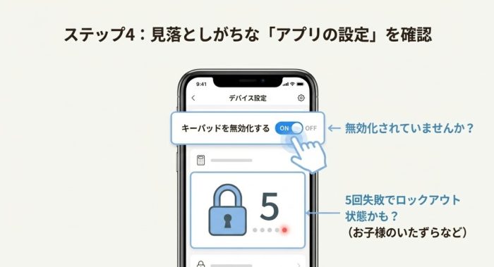 アプリ側の問題
