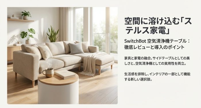 スイッチボットの加湿器テーブル