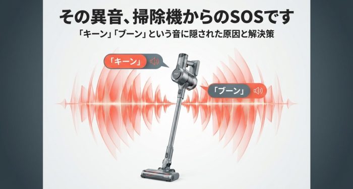 シャーク掃除機の音がうるさくなった