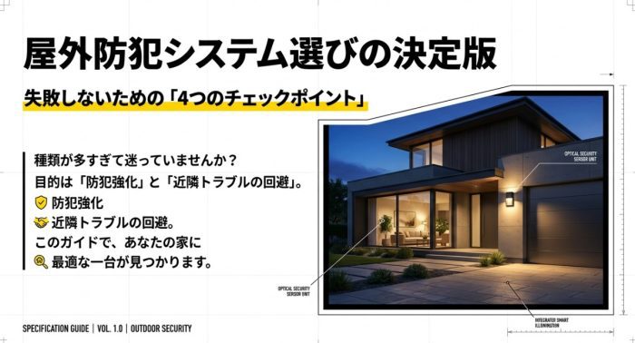 屋外用の人感センサー付きパトライト