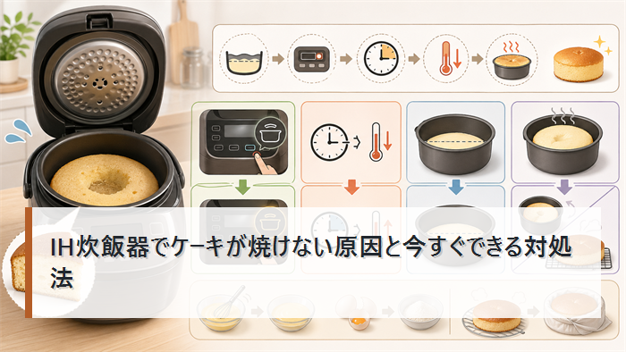 IH炊飯器でケーキが焼けない原因と今すぐできる対処法