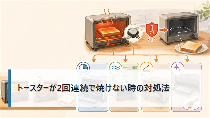 トースターで２回連続で焼けない