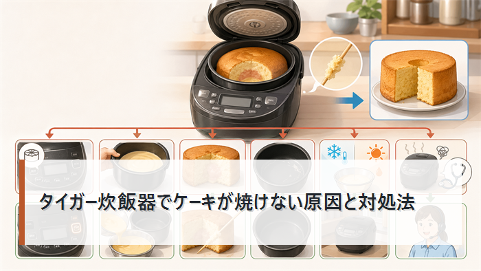 タイガー炊飯器でケーキが焼けない