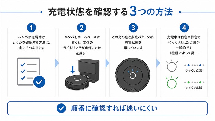 充電状態を確認する3つの方法