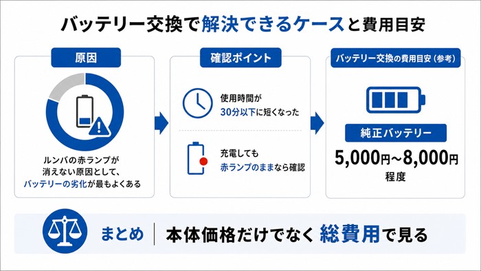 バッテリー交換で解決できるケースと費用目安