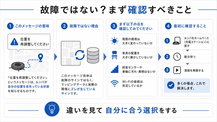 故障ではない？まず確認すべきこと
