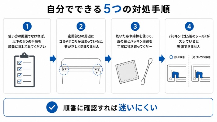 自分でできる5つの対処手順