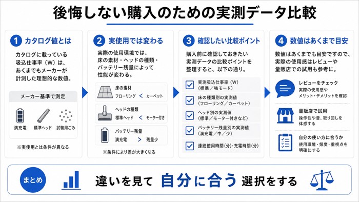 後悔しない購入のための実測データ比較