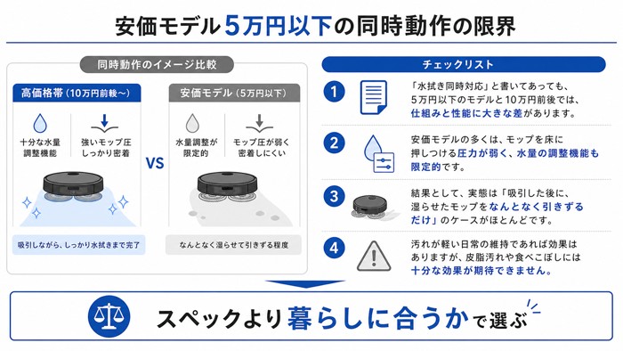 安価モデル5万円以下の同時動作の限界