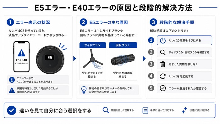 E5エラー・E40エラーの原因と段階的解決方法
