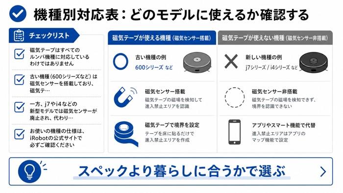 機種別対応表：どのモデルに使えるか確認する