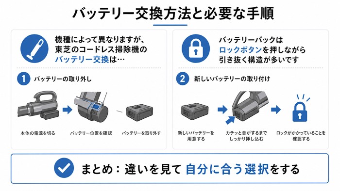 バッテリー交換方法と必要な手順